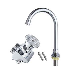 Hospital Faucets Foot Valve Faucet Pedal Tap Cold Water Foot Operated Hand Wash Sink Faucet