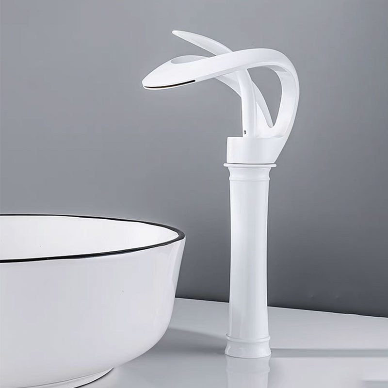 Modern style Waterfall bath basin Single handle hot and cold mixed sink Basin Waterfall faucet