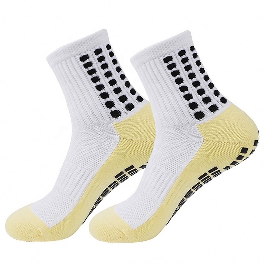 silicone anti-slip gym trampoline running cycling men yoga sports anti slip grip sock soccer socks custom wholesale football