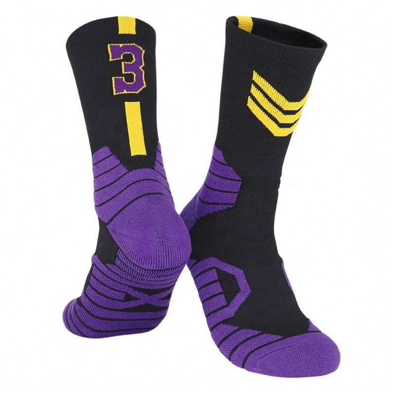 customised bulk wholesale custom logo sports sock design manufacturer men custom baseball sports basketball socks