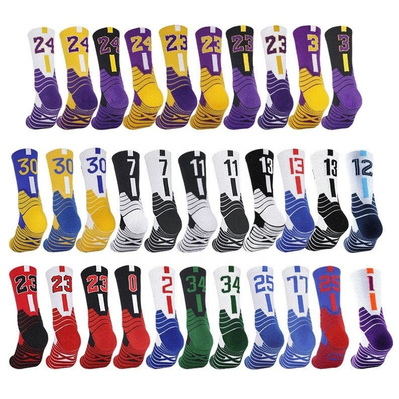 customised bulk wholesale custom logo sports sock design manufacturer men custom baseball sports basketball socks