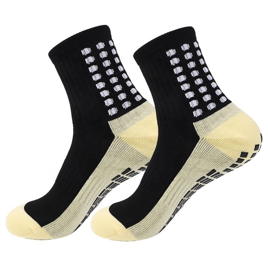 silicone anti-slip gym trampoline running cycling men yoga sports anti slip grip sock soccer socks custom wholesale football