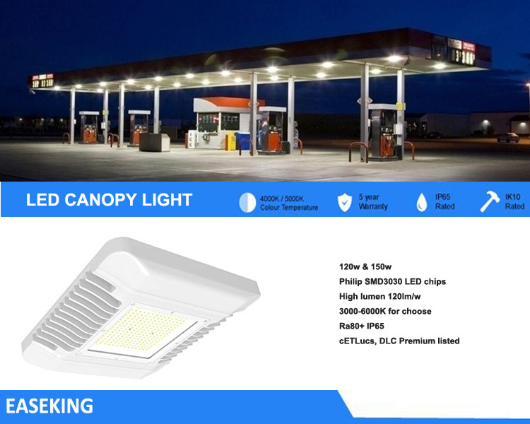 ultra slim new gas station led lights 120 watt for outdoor retrofit led gas station canopy light