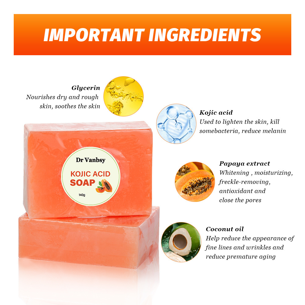 Wholesale Private Label Kojic Acid Soap Korean Beauty Soap Kojic Acid Kojic Acid Collagen Whitening Soap