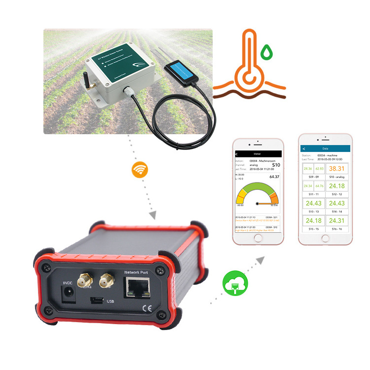 Wireless Digital agriculture soil testing equipment system soil moisture monitoring lorawan zigbee soil moisture sensor