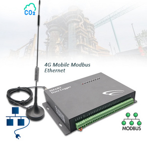 Outdoor Wireless Automatic Industrial Agricultural Software Data Logger rs485 Multipoint Modbus 4G and Ethernet Data Logger