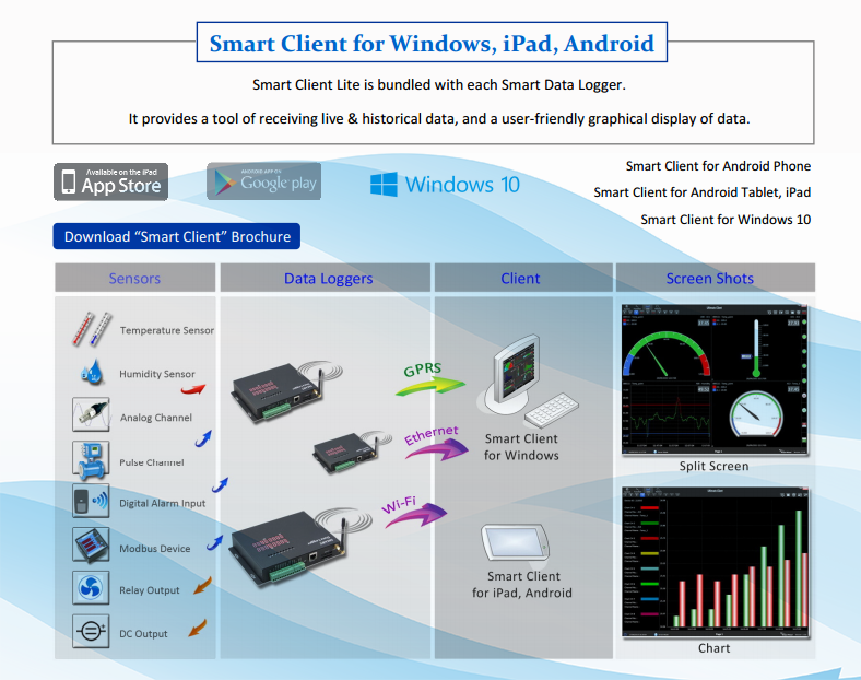 Modbus Ethernet Outdoor Wireless Automatic Industrial Agricultural Software Data data logger voltage and temperature measurement