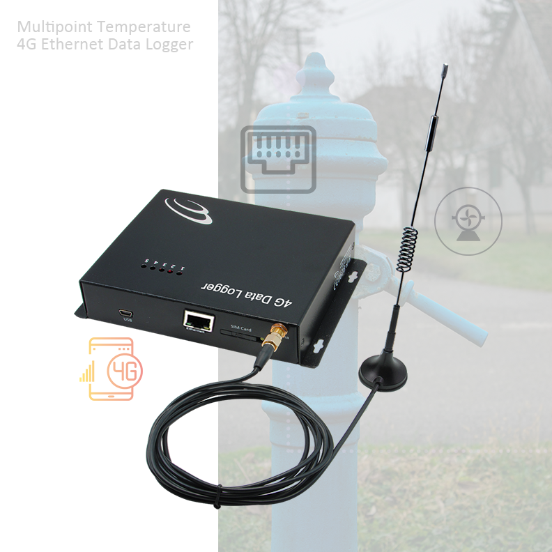 Water tank digital water level sensor automatic water level recorder Level Measuring Instruments 4G Ethernet Data Logger