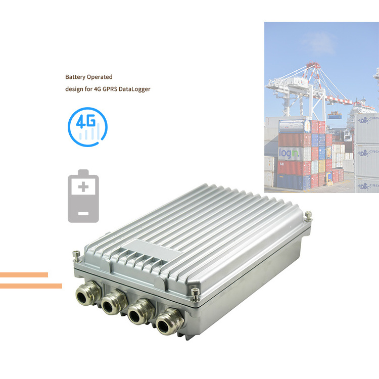 Wireless Battery Operated Modbus 4g Data logger for vibration and temperature sensor lora analog sensor