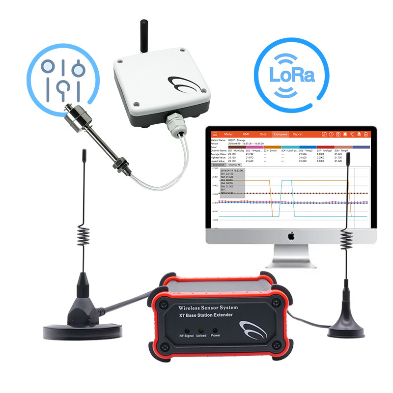 lora sensors wireless for high temperature 24v dc stainless steel double ball level water tank float switch