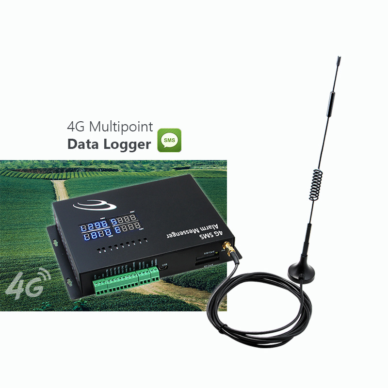 Temperature monitoring 4G data logger automatic transmission SMS alarm