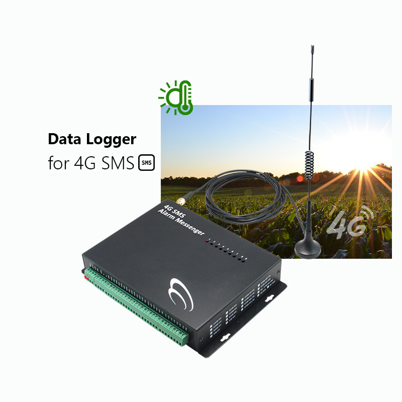 Temperature monitoring 4G data logger automatic transmission SMS alarm