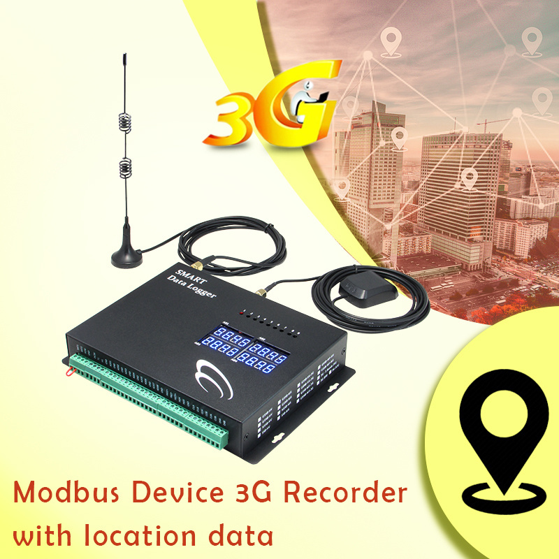 Multipoint Modbus 3G Data Logger gps gprs guard tour monitoring system