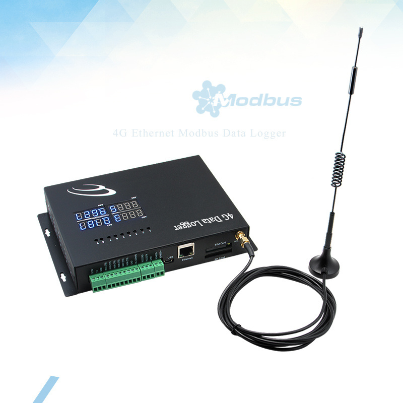 8-Channel Universal Analog Input vibration data logger Modbus 4g vibration data logger