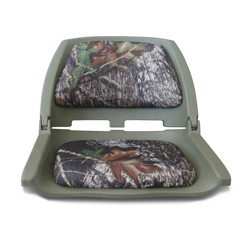 New Camouflage Plastic Folding Boat Seat Padded Folding jon boat seats