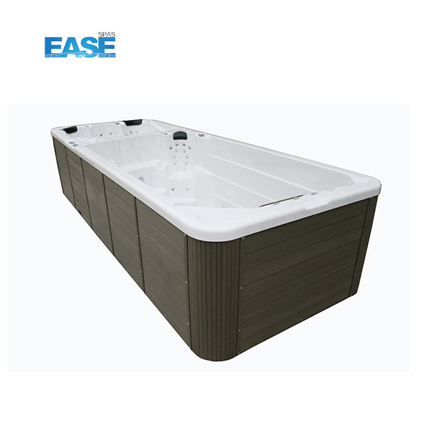 Freestanding Rectangular Bove Ground Swimspa Outdoor Swimming Pool Massage Outdoor Swim Pool Spa