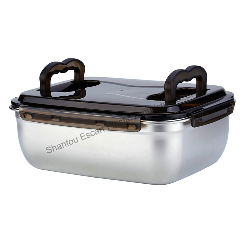 Big stainless steel food container 10 lt large food storage containers with lids airtight large food containers