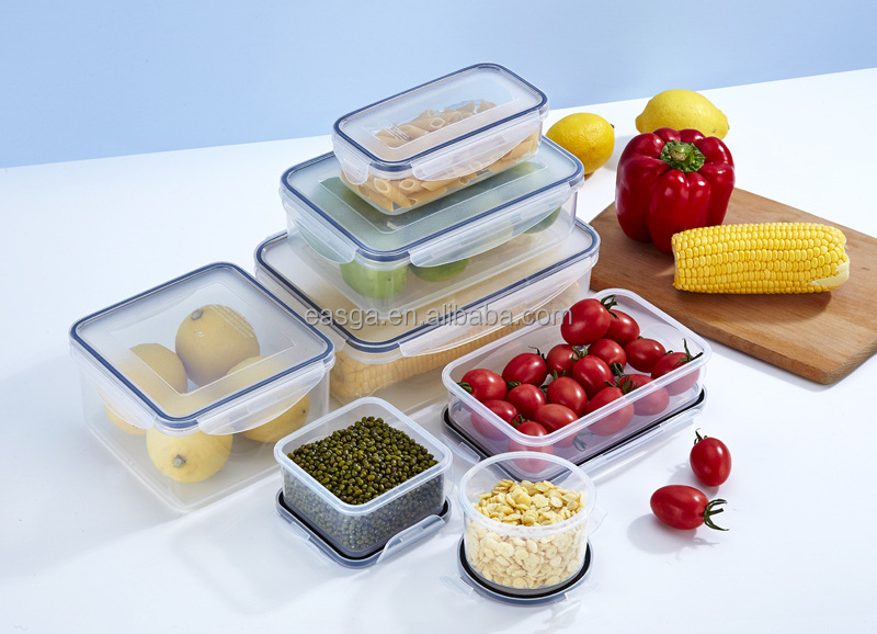 Extra large tall food storage containers high quality plastic container for food storage lock & lock round food container