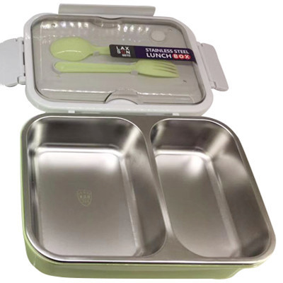 Eco friendly lunch bento box leakproof 304 stainless steel school lunch box for kids