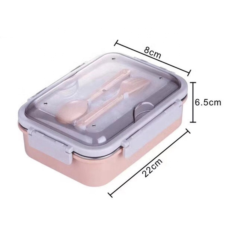 Eco friendly lunch bento box leakproof 304 stainless steel school lunch box for kids