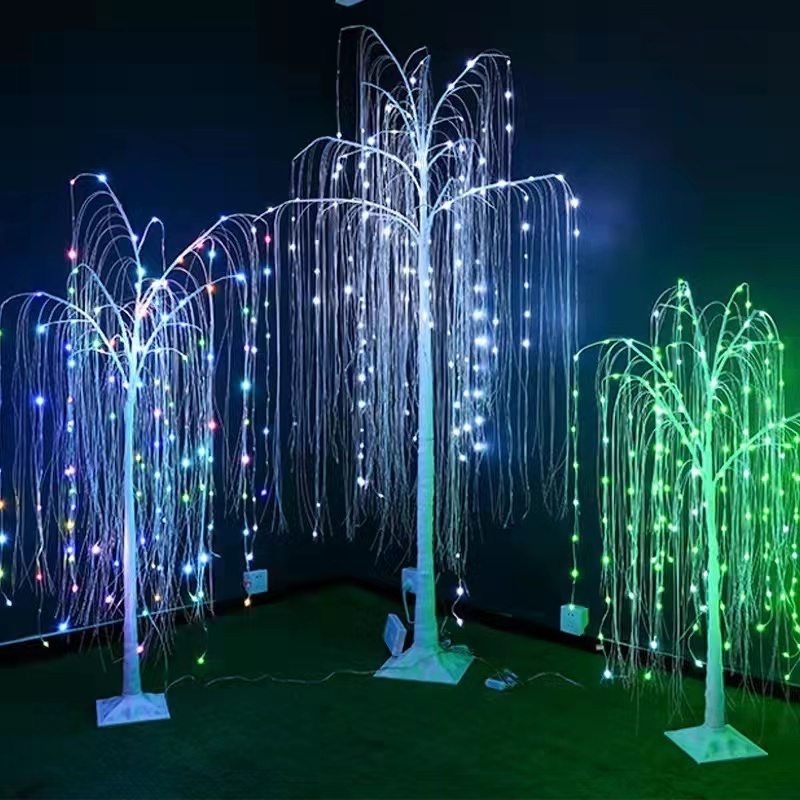 led willow light dynamic color change with remote control willow Spring Festival outdoor project festival decorative lights