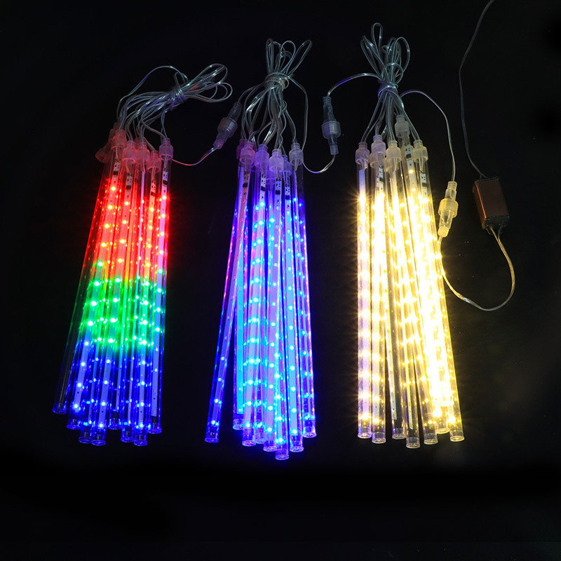 Solar Meteor Lights 30cm 8 Packs Led Shower Lights for Outdoor Garden Holiday Christmas