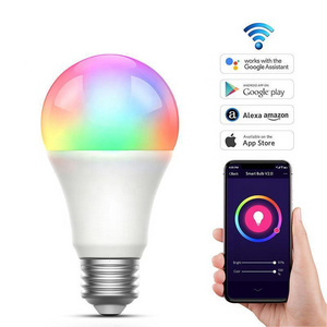 High Quality Led Light Bulb Rgb Smart Life App Wifi Light 9WLamp E27 Home Smart Light