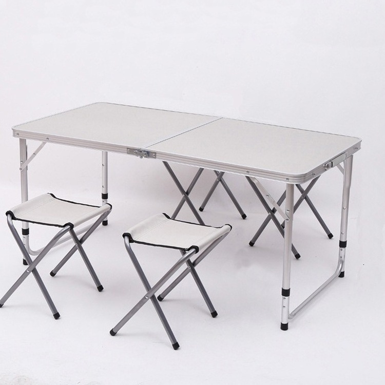 Modern Outdoor Aluminum Lightweight Portable Folding Dining Table and Chairs Folding Camping Picnic Table And Chairs