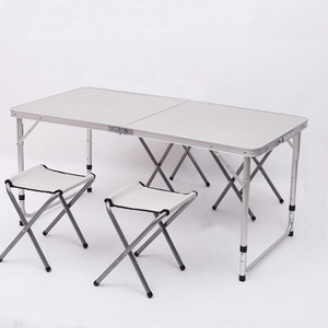 Modern Outdoor Aluminum Lightweight Portable Folding Dining Table and Chairs Folding Camping Picnic Table And Chairs