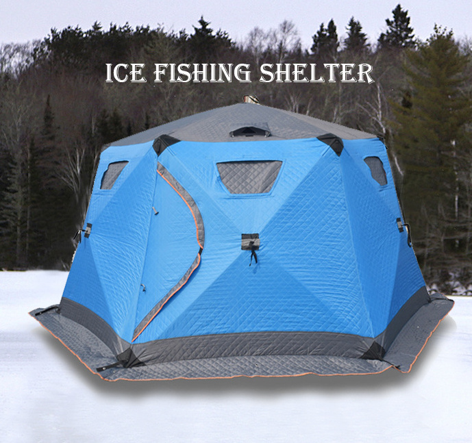 outdoor pop up winter insulated ice fishing tent