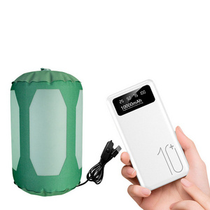 Collapsible Portable Solar Powered Camping Lamp  Foldable Inflatable Lanterns Folding Led Light