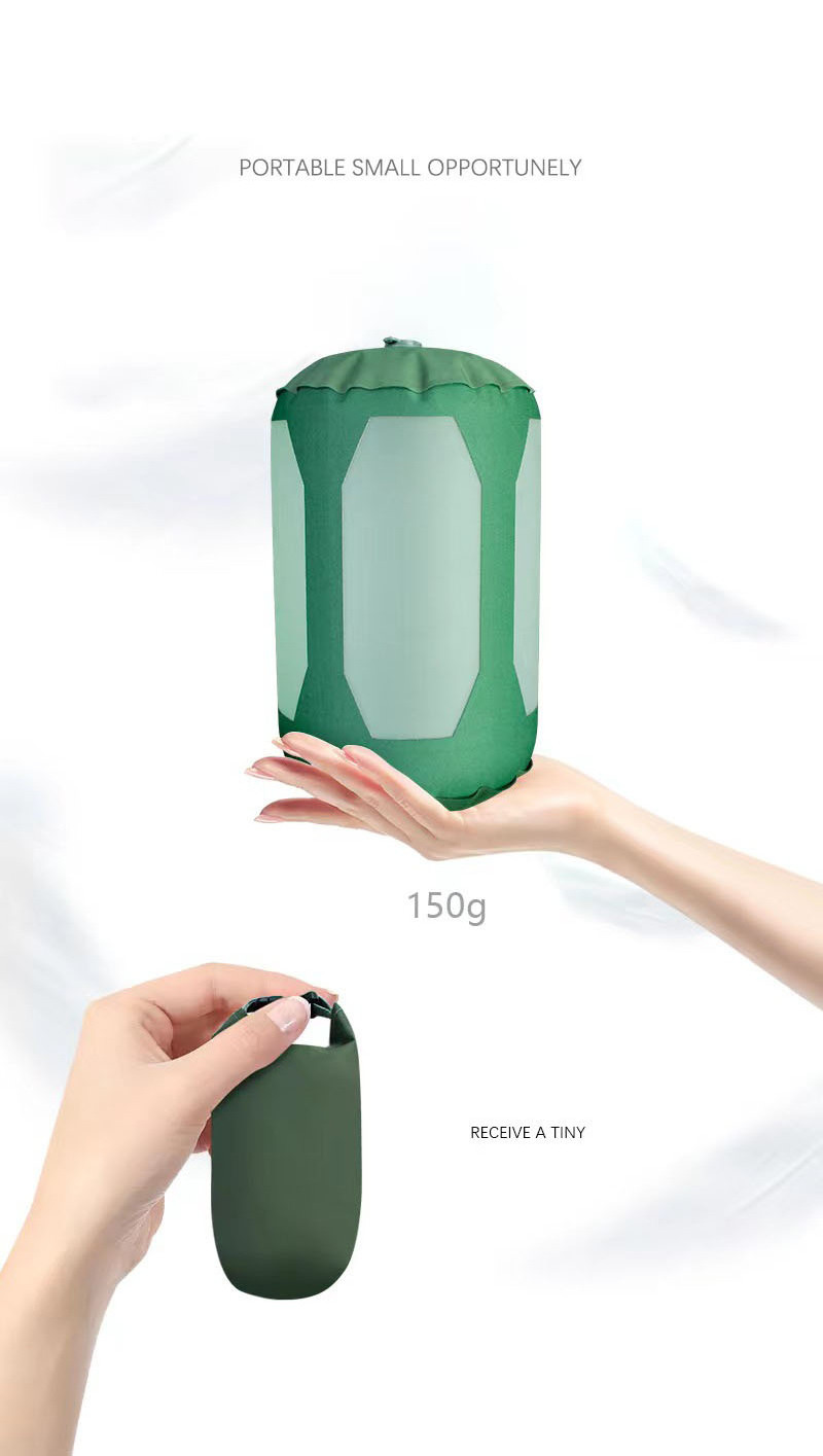 Collapsible Portable Solar Powered Camping Lamp  Foldable Inflatable Lanterns Folding Led Light