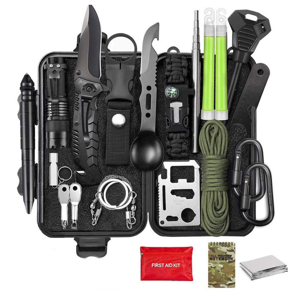 EYOUNG 14 In1 Outdoor Emergency Survival First Aid equipment kit de survie militaire en plein air