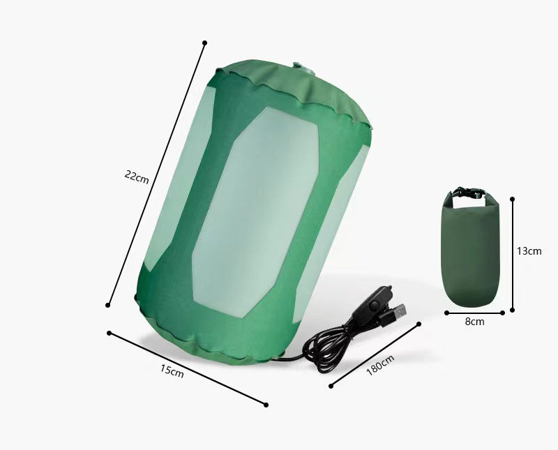 Collapsible Portable Solar Powered Camping Lamp  Foldable Inflatable Lanterns Folding Led Light