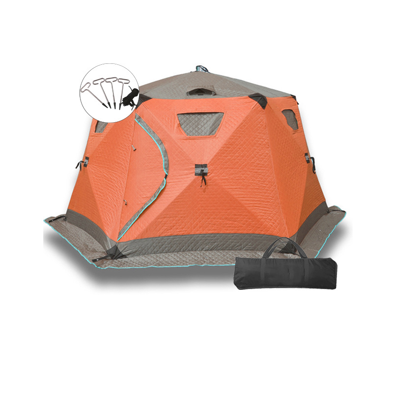 outdoor pop up winter insulated ice fishing tent