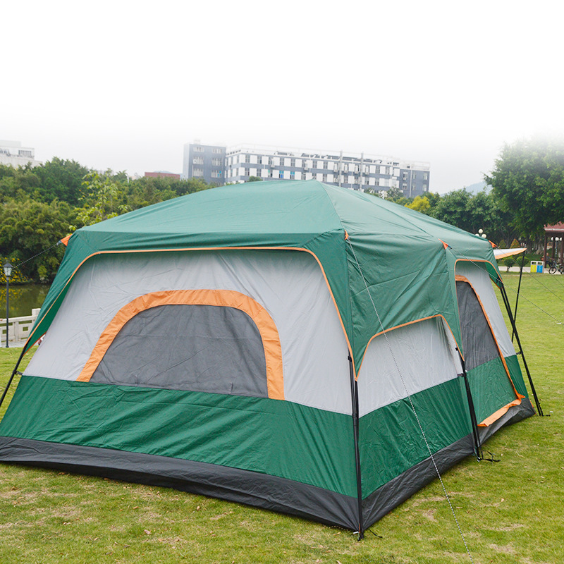 8-10 Person Big Camping Tent Waterproof 2 Bedrooms Big Size Travel Tent Outdoor Camping Tent For Family