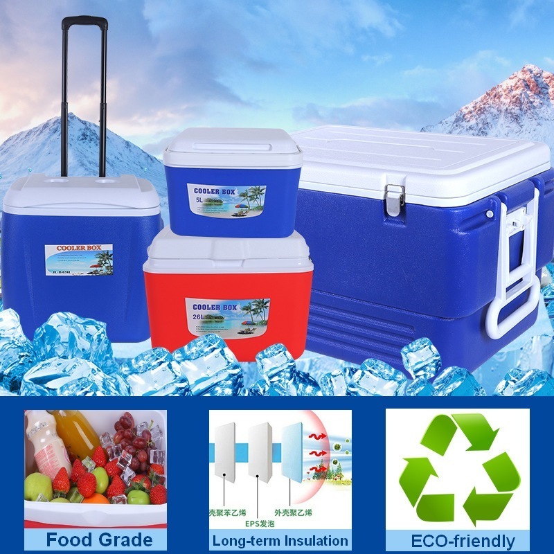 Easy Travel Outdoor Portable Mini Ice Chest Cooler Box Insulated Storage Lunchbox Cooler Box with Carrying Handle