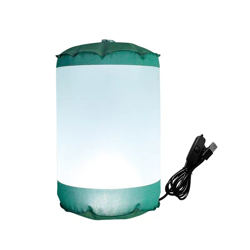 Collapsible Portable Solar Powered Camping Lamp  Foldable Inflatable Lanterns Folding Led Light