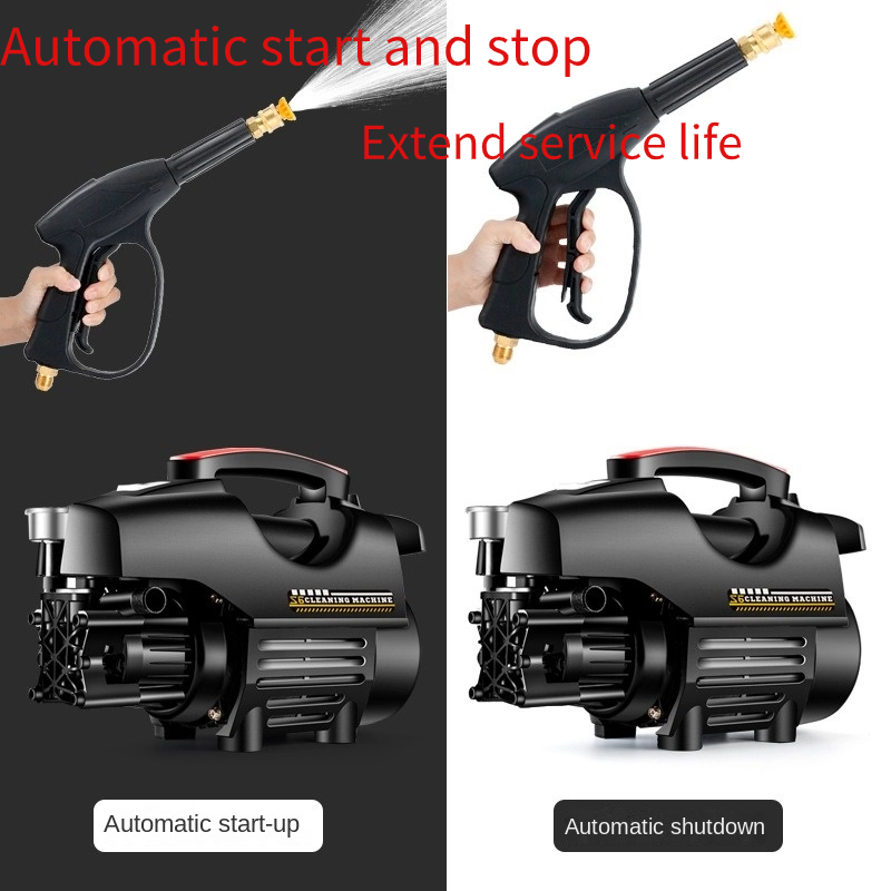 1400W Motor Power Cleaning Electric Portable Automatic Car Washer Machine Cleaner High Pressure Water