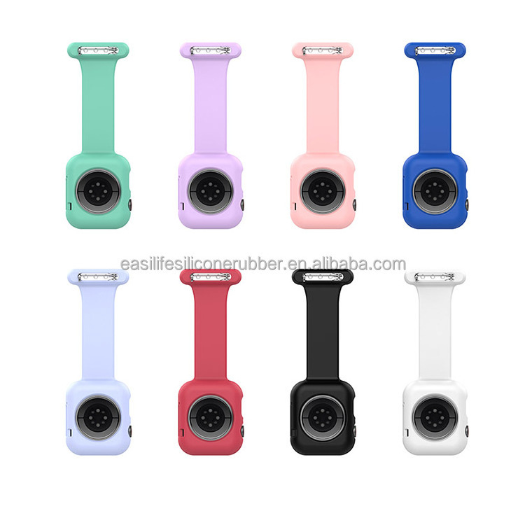 Silicone strap band case cover fob watch 7 6 5 4 doctors and nurses anti-fall and anti-collision integrated strap for Apple