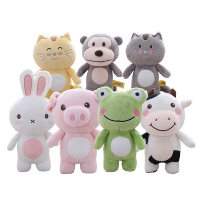 Wholesale Plush Rabbit Pig Monkey Cute Mascot Of The Year Of The Ox, Cow Plush Toy Pink Pig Rabbit Soft And Cute Small Cow