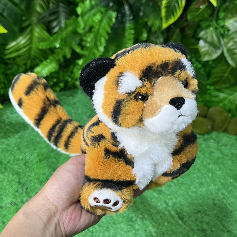 Factory Sale 25cm Cute Plush Raccoon Panda Rabbit Tiger Clap Bracelet Hand Toys Stuffed Animals Doll For Kids Wrist Accessories