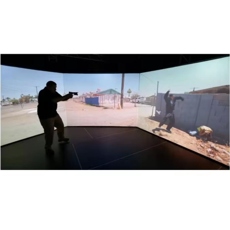 interactive wall shooting game laser pointer fast response 30 person shoot augmented reality shooting simulator