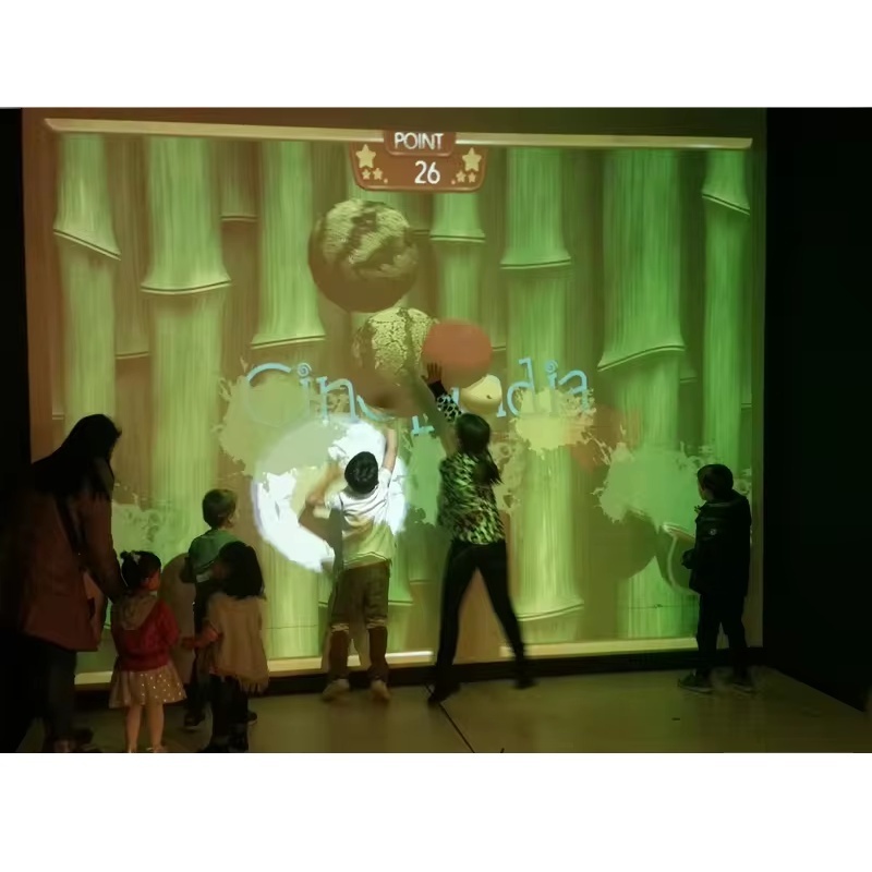 interactive wall projector indoor kids playgrounds arcade children games 5*96 meters fast response