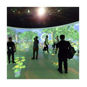 Hot Interactive 360 Wall Projection System Wall/Floor Projector 3D Immersive Projection Tunnel Experience