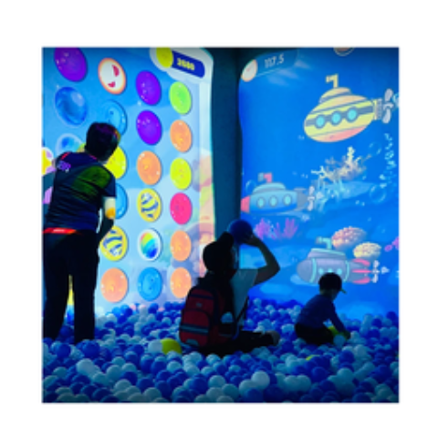 Children Indoor Game Interactive Wall Projection AR Laser Touch Module Game Children Projection Game