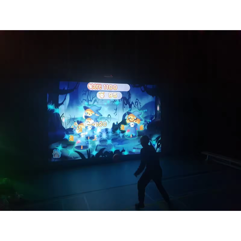 interactive wall projector indoor kids playgrounds arcade children games 5*96 meters fast response