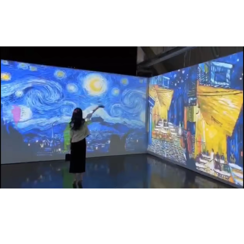 5*96 Meters Interact Wall Immersive Projection Laser Touch Kit Frameless 2 Years Warranty