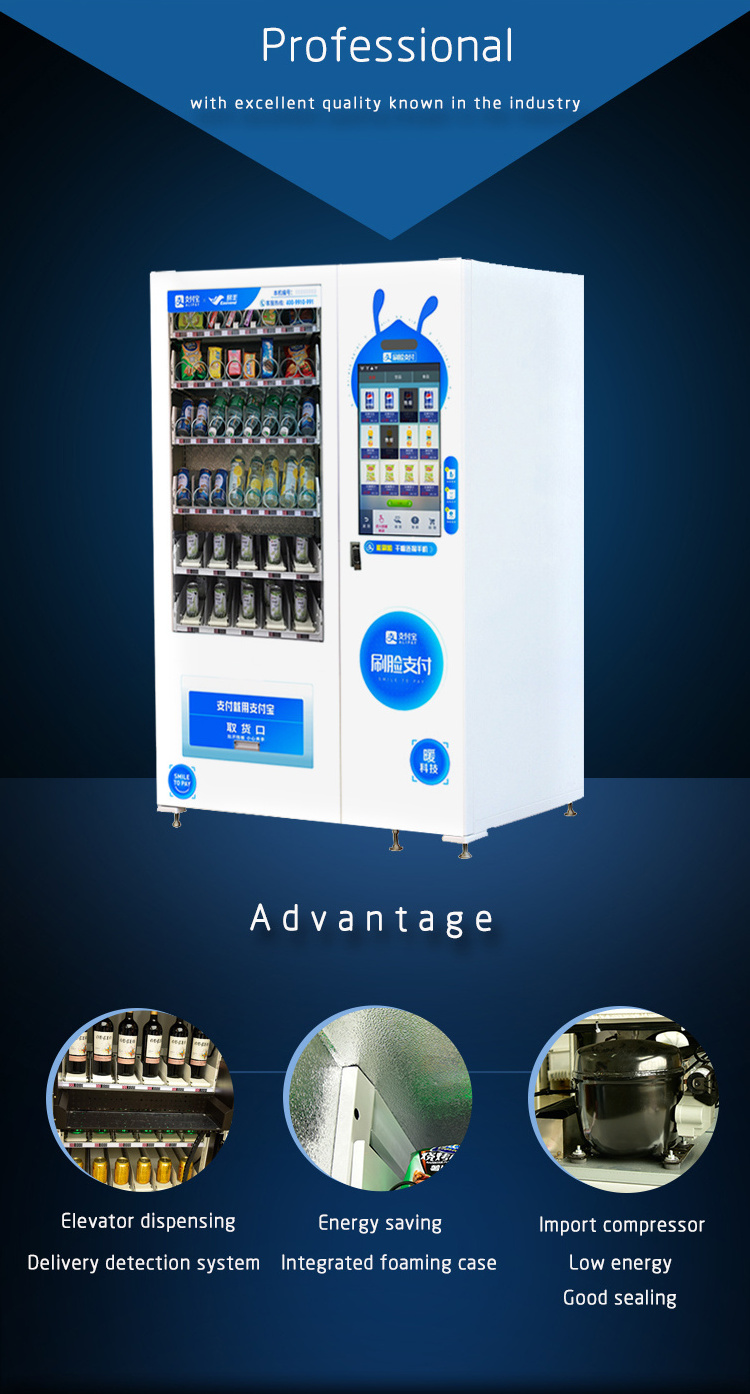 Easivend screen touch bottled or canned water vending machine for sale