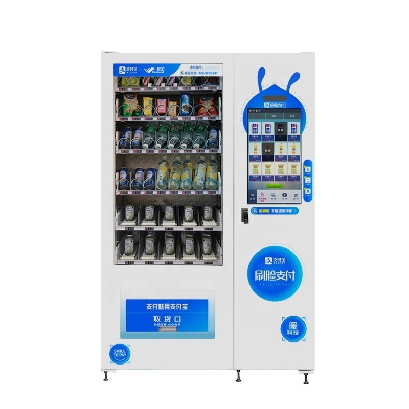 Hot sales Automatic elevator dispensing fresh food milk fragile products vending machine